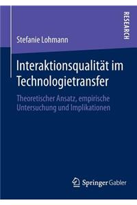 Interaktionsqualität Im Technologietransfer