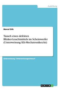 Tausch eines defekten Blinker-Leuchtmittels im Scheinwerfer (Unterweisung Kfz-Mechatroniker/in)