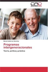 Programas intergeneracionales