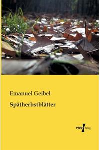 Spätherbstblätter