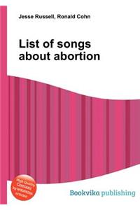 List of Songs about Abortion