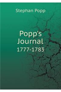 Popp's Journal 1777-1783
