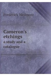 Cameron's etchings a study and a catalogue