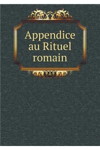 Appendice au Rituel romain