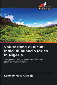 Valutazione di alcuni indici di bilancio idrico in Nigeria