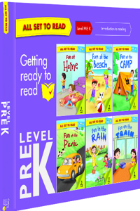 ALL SET TO READ LEVEL PRE K SET OF 6 BOOKS