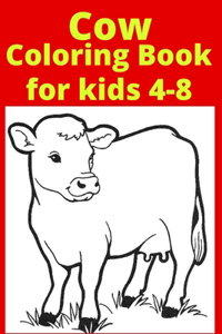 Cow Coloring Book for kids 4-8