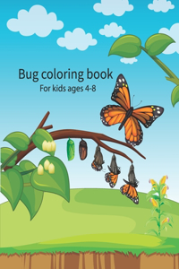 Bug coloring book for kids ages 4-8