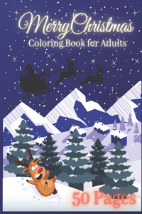 Merry Christmas Coloring Book For Adults