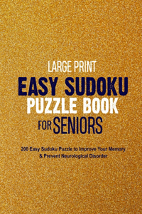 Large Print Easy Sudoku Puzzle Book for Seniors