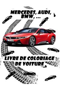 Livre de coloriage de voiture
