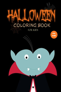 Halloween coloring book for kids age 4-8