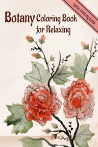 Botany Coloring Book for Relaxing