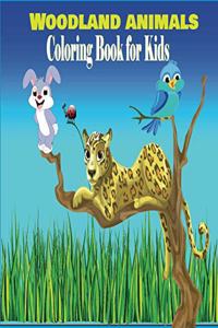 Woodland Animals Coloring Book for Kids