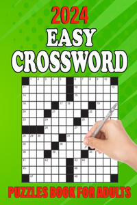 2024 Easy Crossword Puzzles Book For Adults