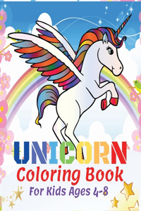 Unicorn Coloring Book For Kids Ages 4-8
