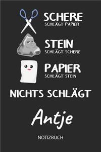 Nichts schlägt - Antje - Notizbuch