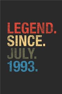 Legend Since July 1993