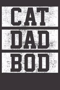 Cat Dad Bod Gift Notebook