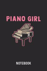 Piano Girl Notebook