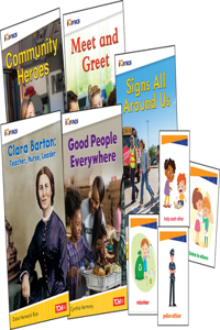 Icivics Grade K: Community & Social Awareness 5-Book Set + Game Cards