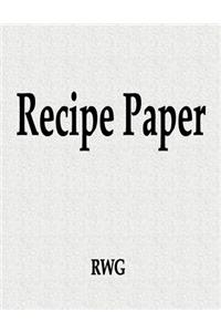 Recipe Paper