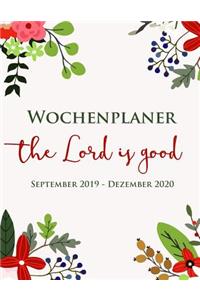 Wochenplaner - Gott Ist Gut - September 2019 - Dezember 2020