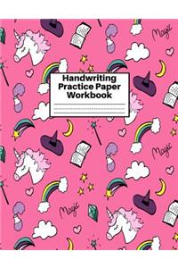 Handwriting Practice Paper Workbook