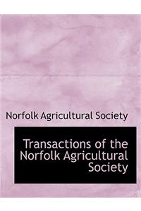 Transactions of the Norfolk Agricultural Society