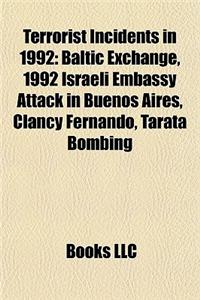 Terrorist Incidents in 1992
