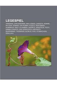 Legespiel: Tangram, Carcassonne, Mah-Jongg, Canasta, Romme, Pai Gow, Domino, Gin Rummy, Puzzle, Pentomino, Rummikub, Okey, Alhamb