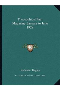 Theosophical Path Magazine, January to June 1928