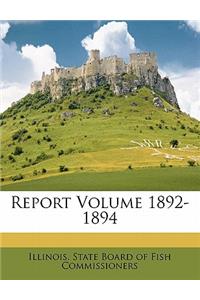 Report Volume 1892-1894