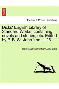 Dicks' English Library of Standard Works