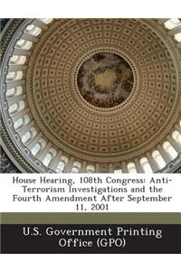 House Hearing, 108th Congress