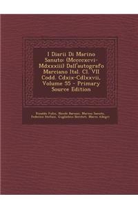 I Diarii Di Marino Sanuto