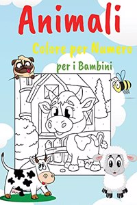 Animali Colore per Numero per i Bambini