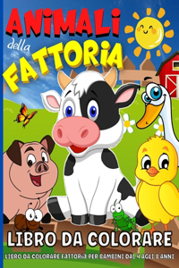 Animali Della Fattoria Libro Da Colorare
