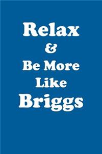 Relax & Be More Like Briggs Affirmations Workbook Positive Affirmations Workbook Includes