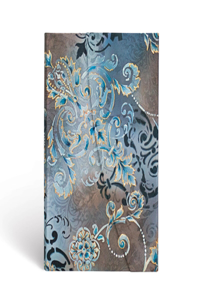 Paperblanks Gossamer Grey Belle Époque Hardcover MIDI Lined Wrap Closure 144 Pg 120 GSM