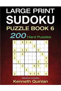 Large Print SUDOKU Puzzle Book 6