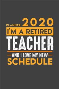 Planner 2020 for retired TEACHER