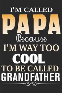 I'm called papa because i'm way too cool to be called grandfather