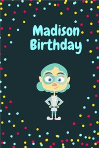 Madison Birthday Cute Hero Gift _ Madison Notebook