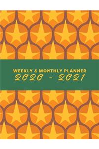 Weekly & Monthly Planner 2020 - 2021