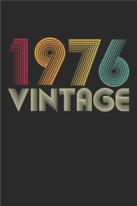 Vintage notebook paper 1976 Birthday 44th Gift