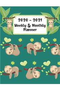 2020 - 2021 Weekly & Monthly Planner