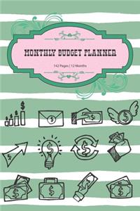 Monthly Budget Planner: Monthly & Weekly Budget Planner Expense Overview - Budget Planning - 142 Pages 6x9in