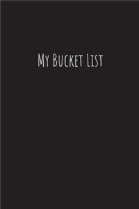 My Bucket List