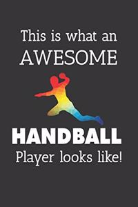 This Is What An Awesome Handball Player Looks Like Notebook
